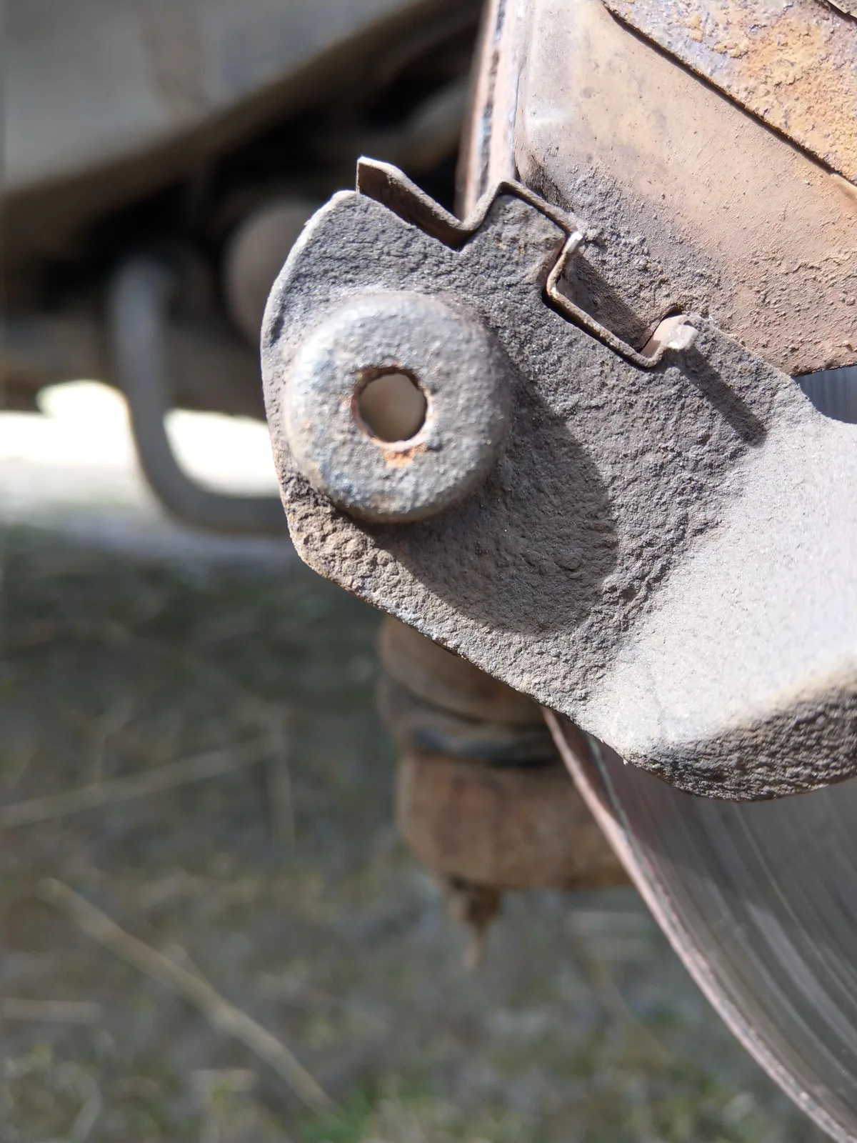 Caliper slide pin corrosion