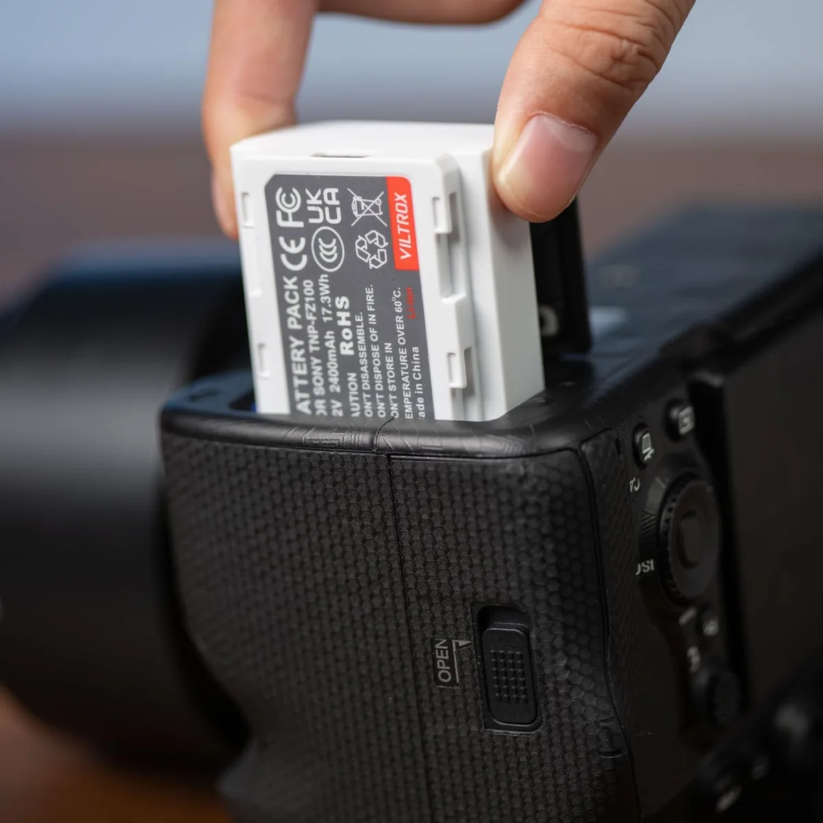 camera battery compartment