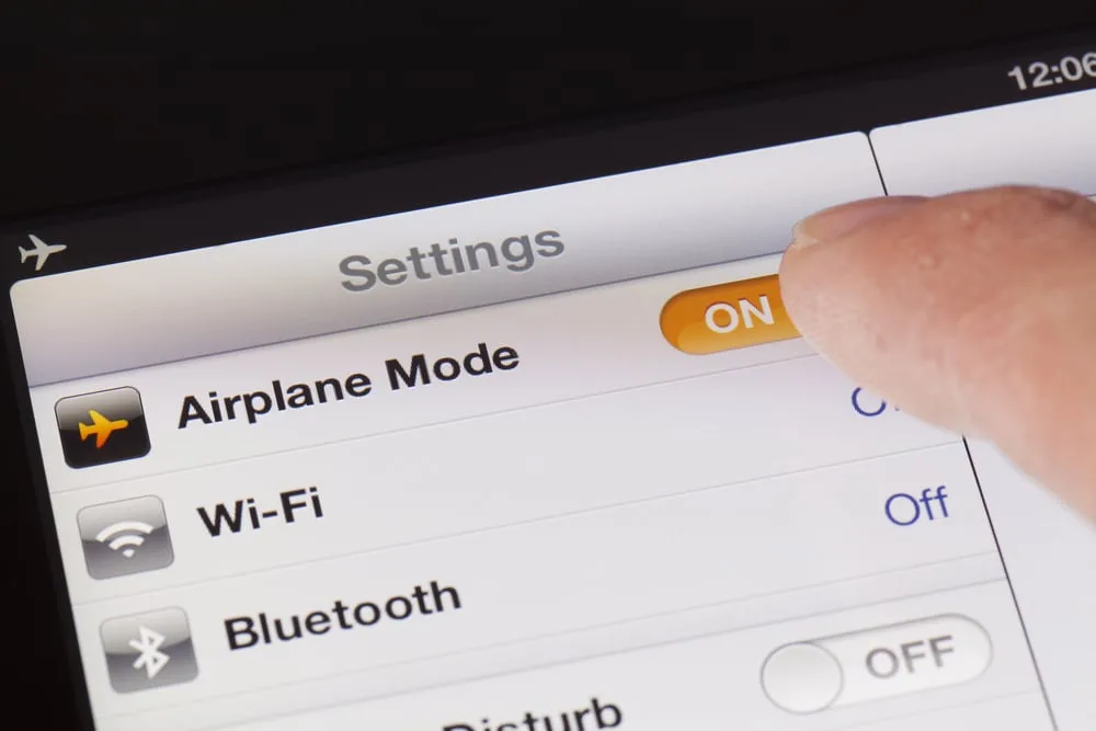 camera Bluetooth toggle menu