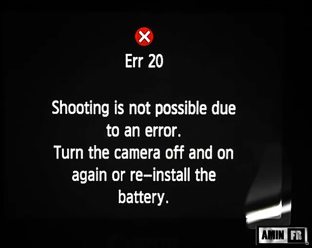 camera error code Err 20