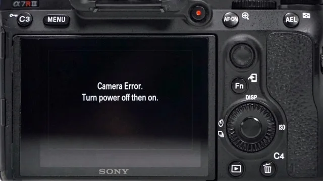 Camera error message