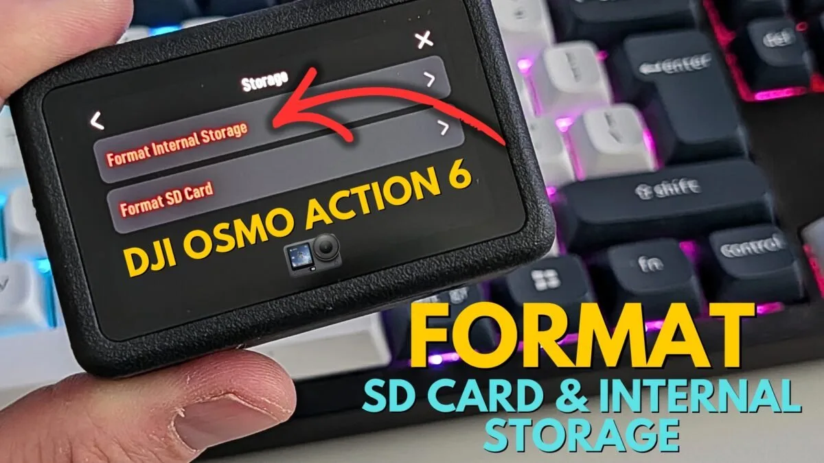 camera format menu