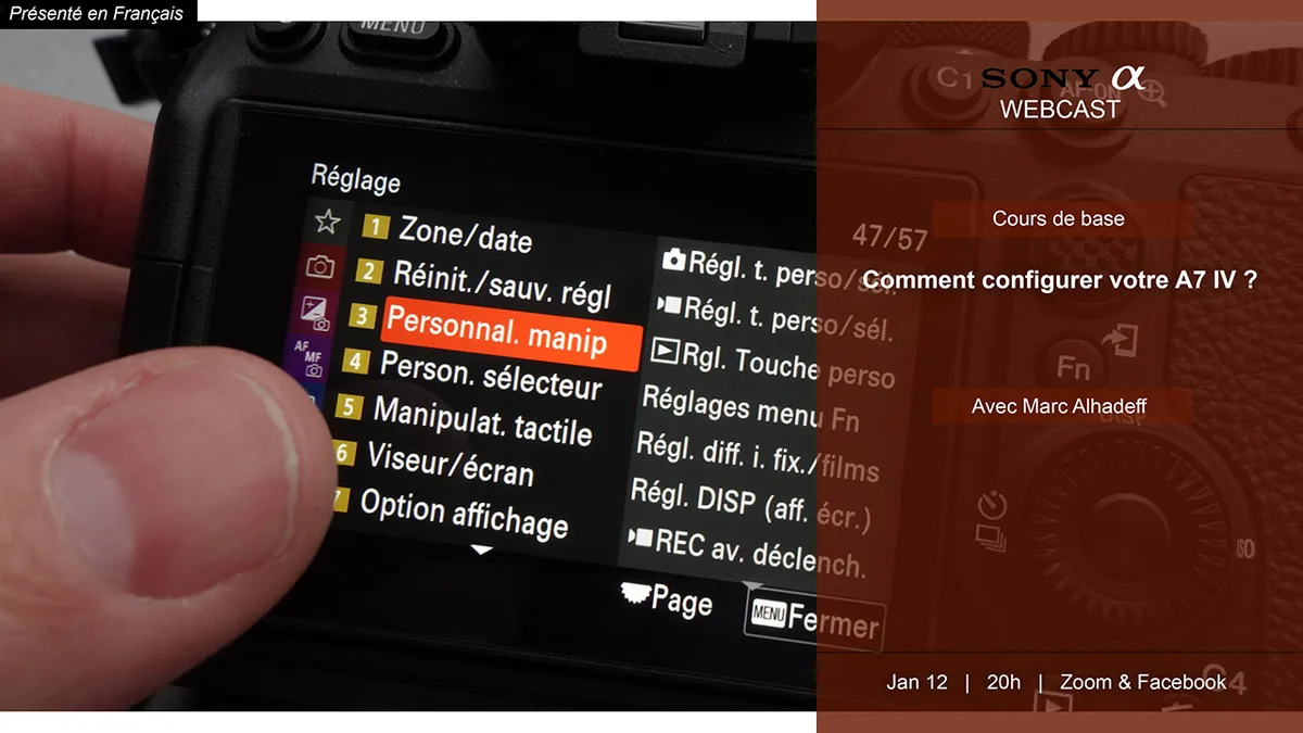 camera menu interface difference