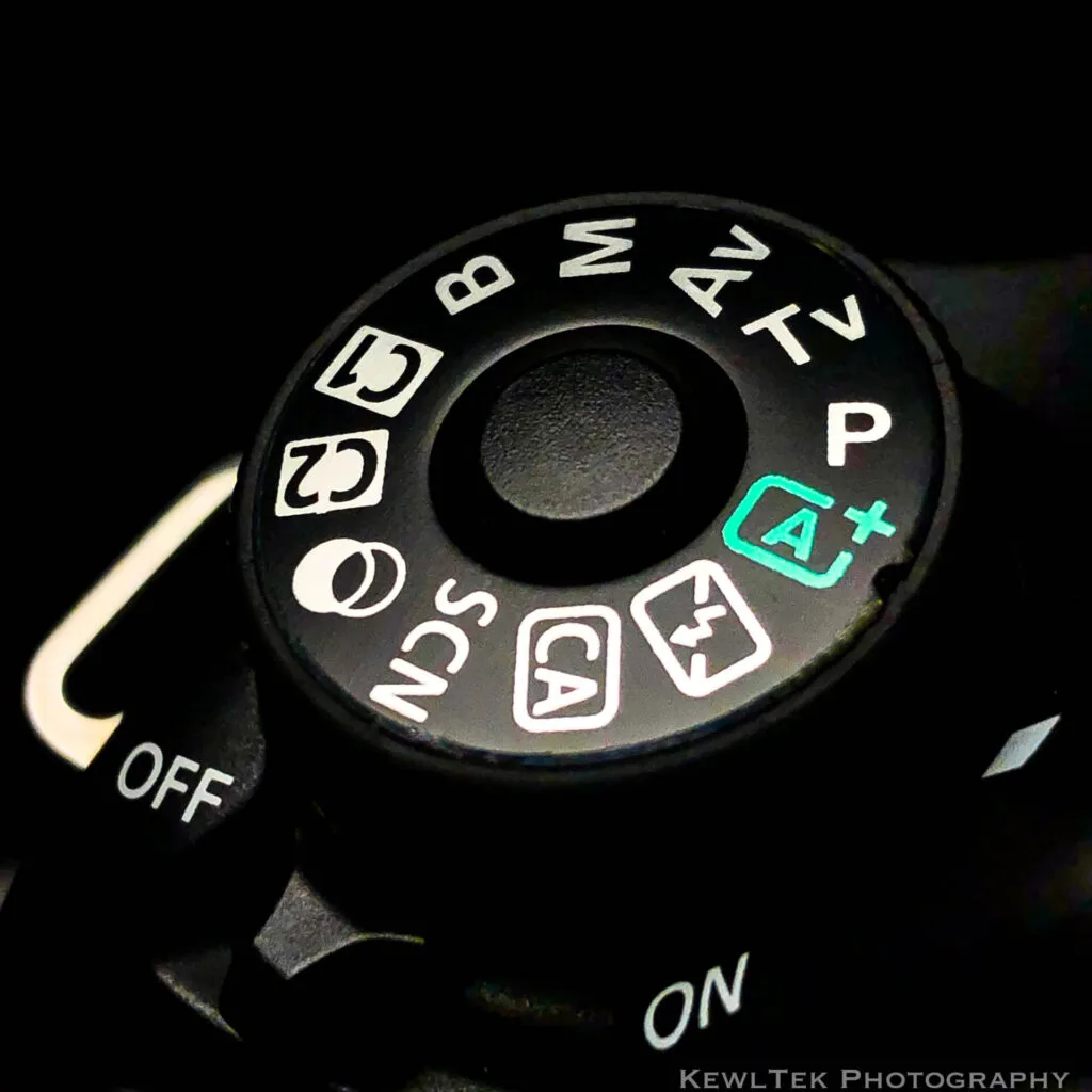 Canon EOS R5 mode dial