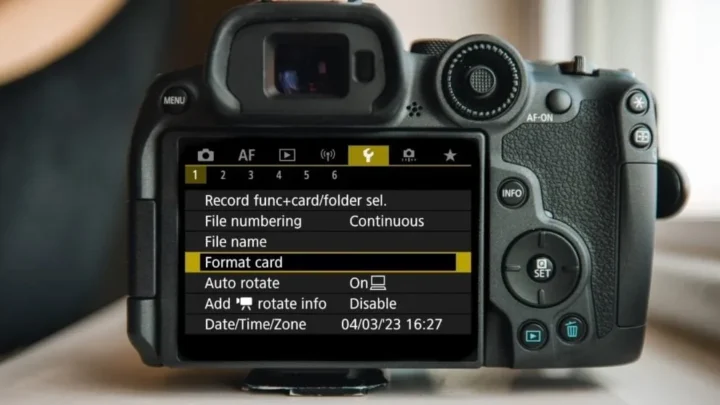 Canon EOS R7 Card Error