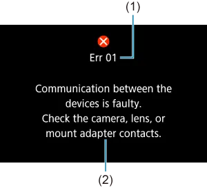 Canon EOS R7 error codes
