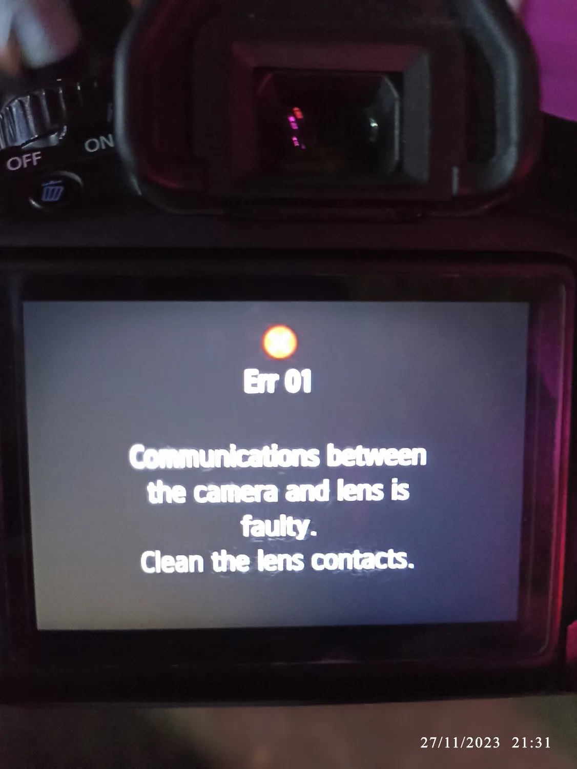 Canon ERR 01