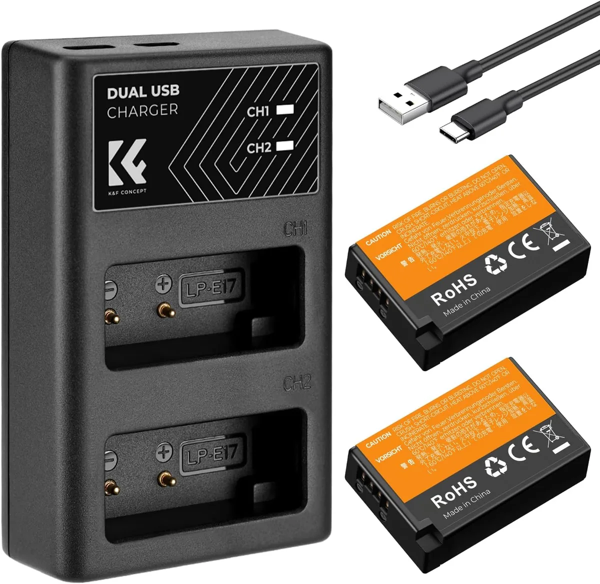 Canon LP-E17 battery and charging