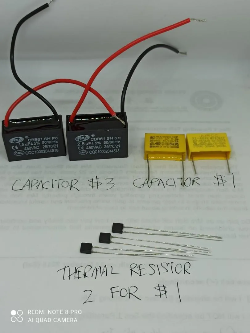 capacitor and thermal fuse