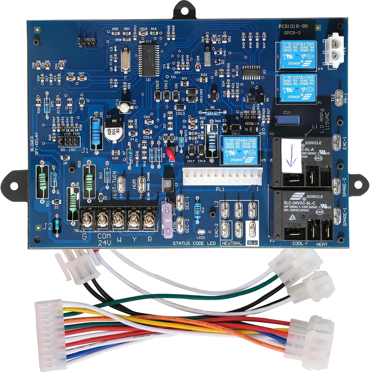Carrier control board LED flash pattern
