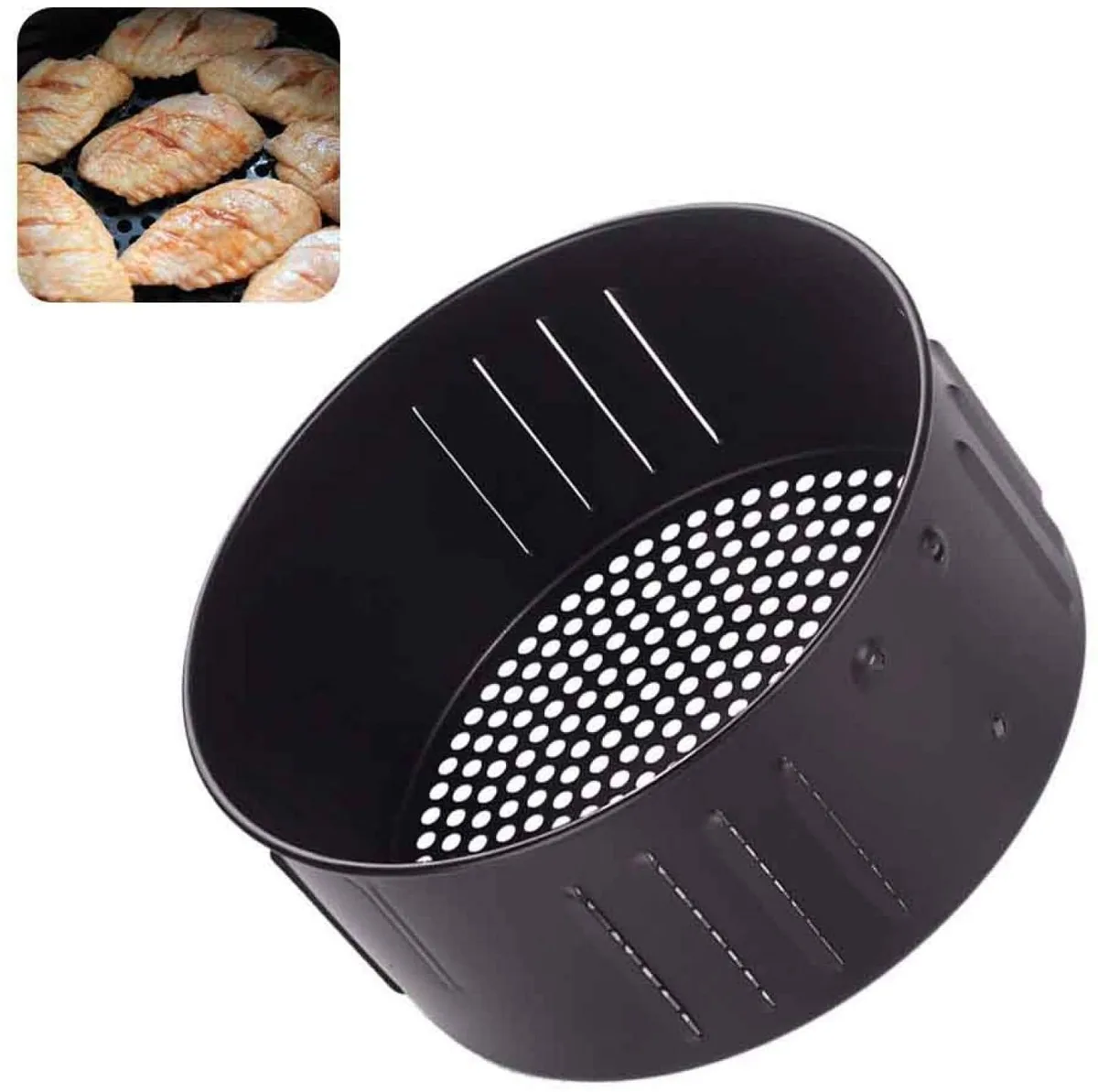 Clean air fryer basket non-stick