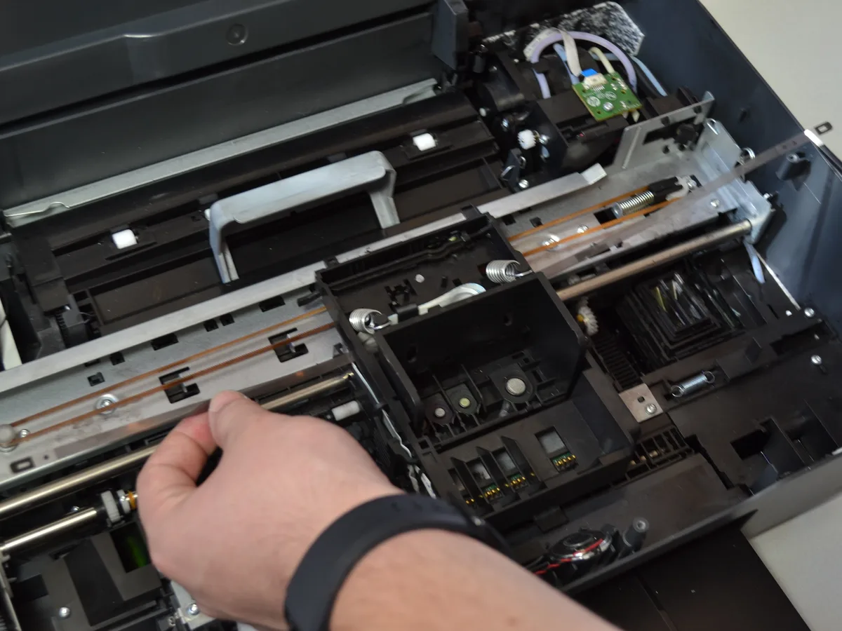 cleaning encoder strip