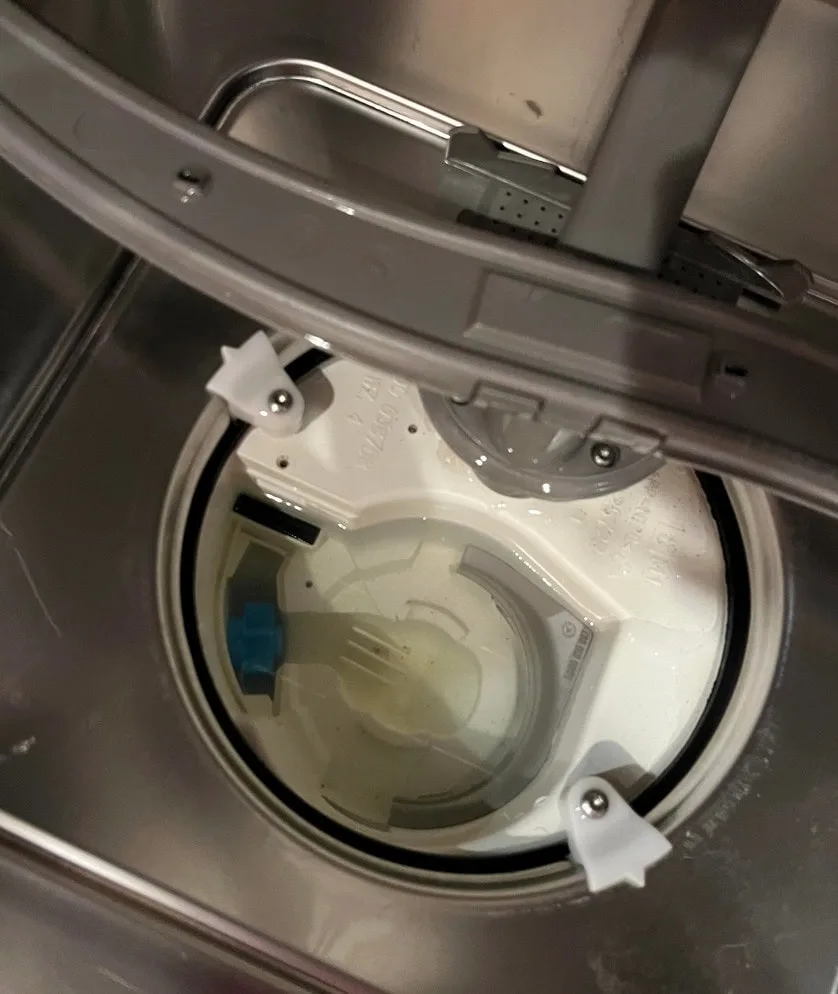 clogged dishwasher impeller