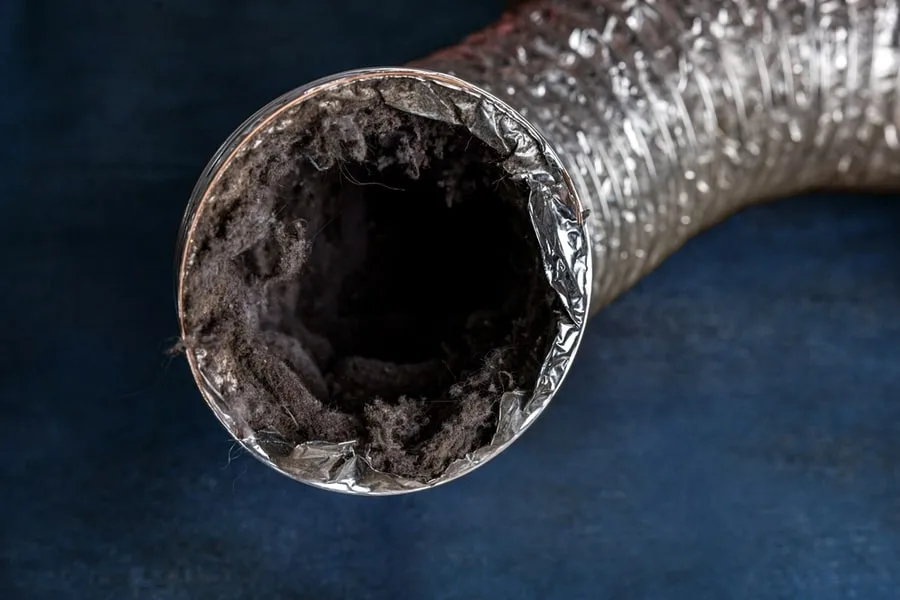 clogged lint filter