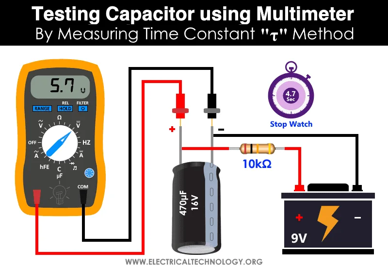 compressor capacitor testing multimeter