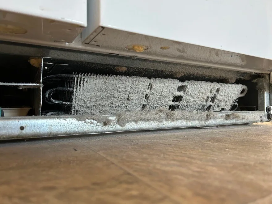 condenser coil dust buildup