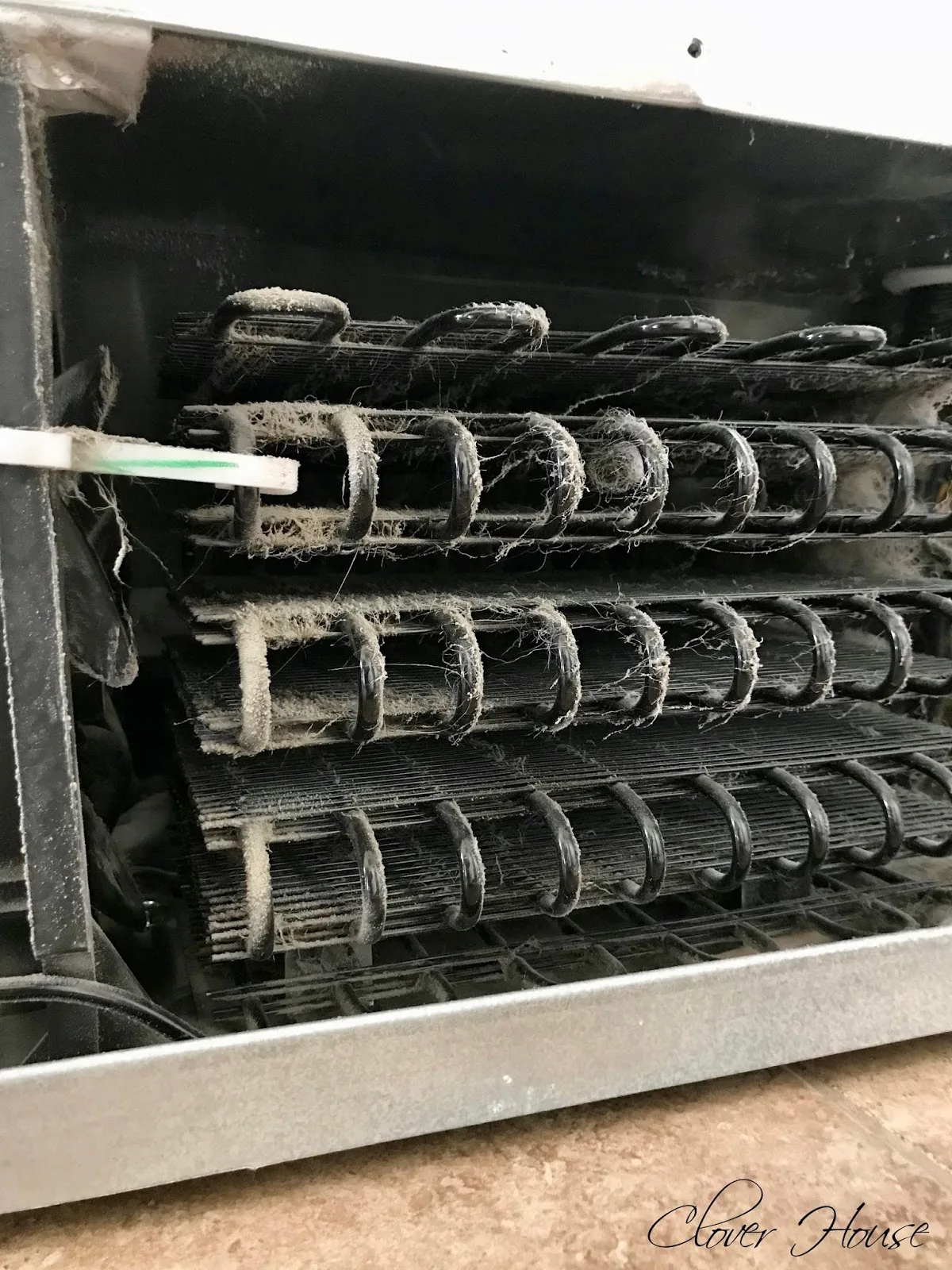 condenser coils dust buildup