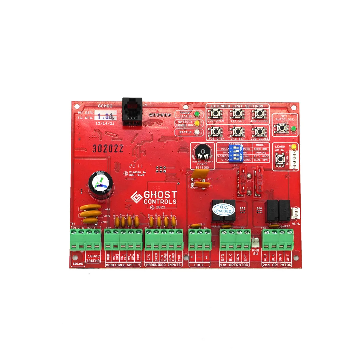 control board LED indicator