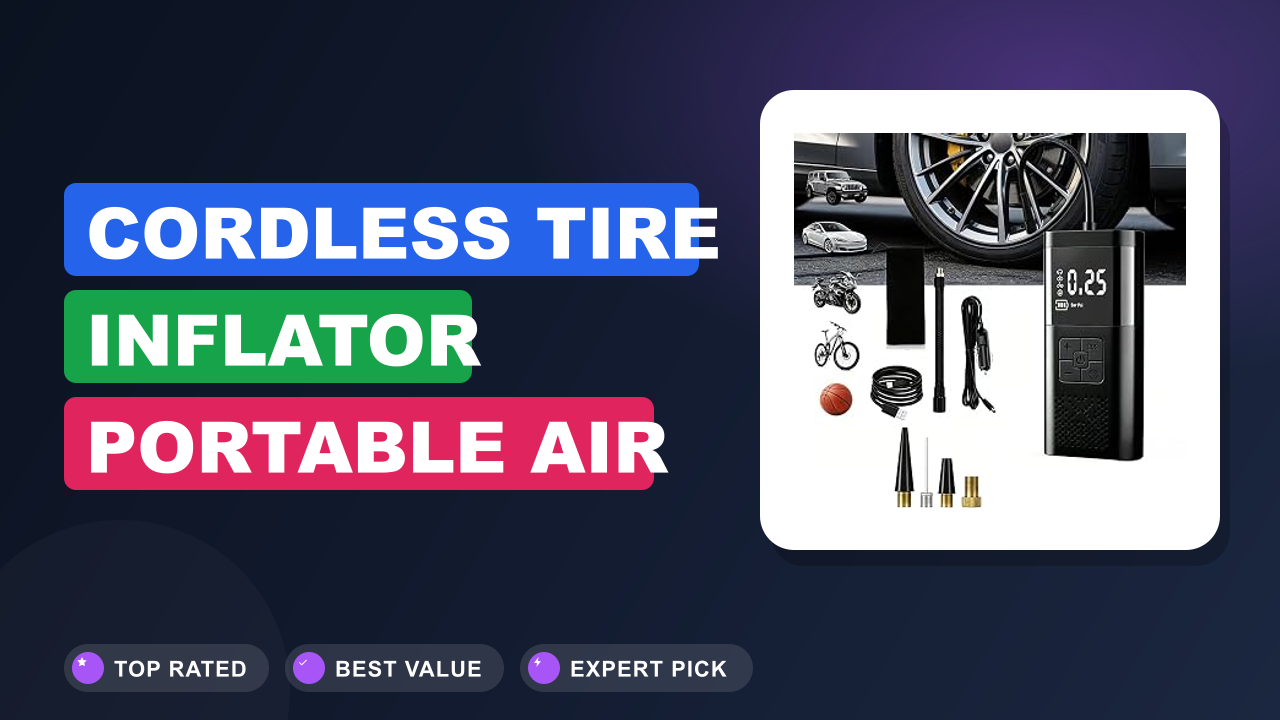 Cordless Tire Inflator Portable Air Compressor Review