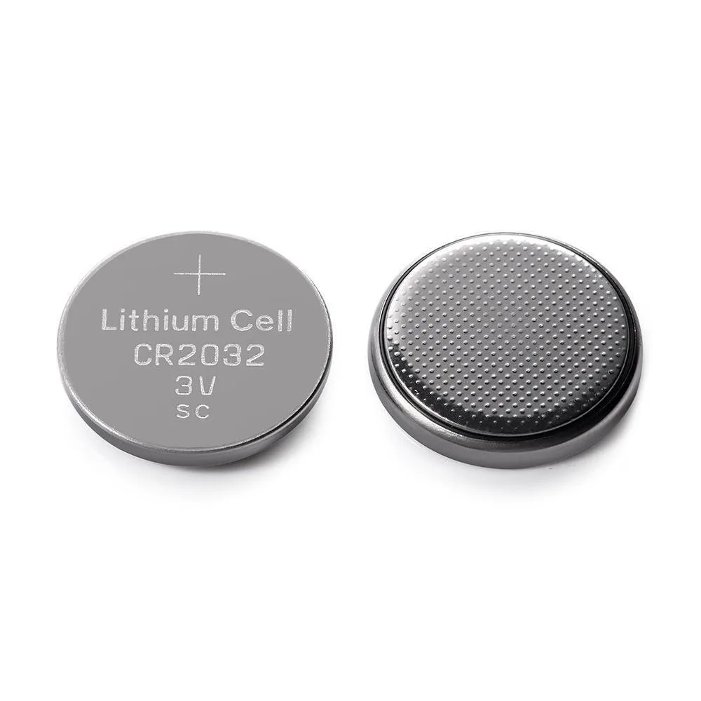 CR2032 coin cell battery close-up