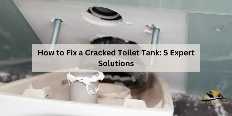 Cracked toilet tank