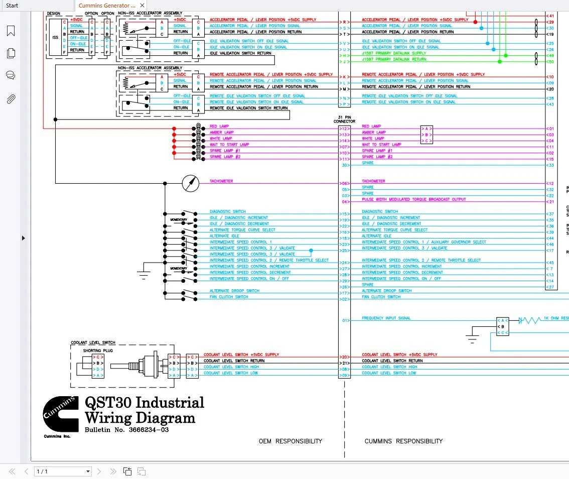 Cummins generator wiring diagram