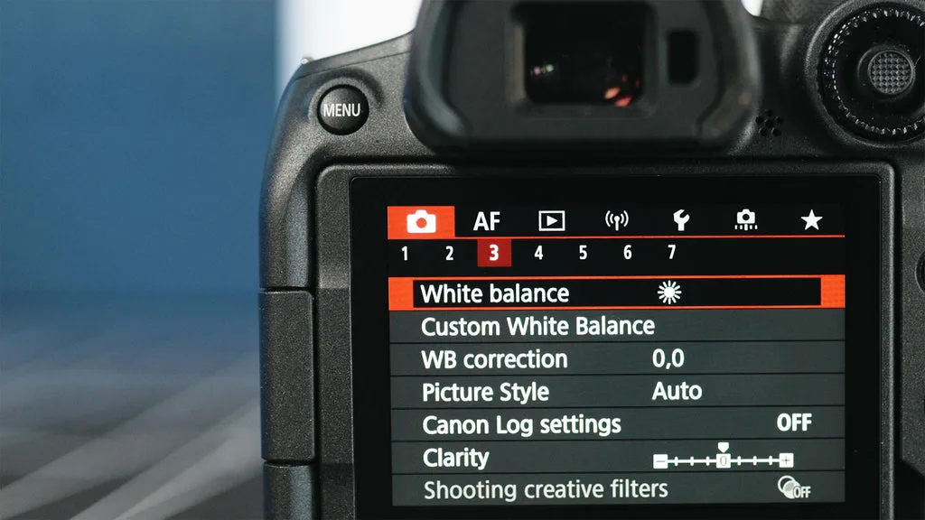 custom white balance