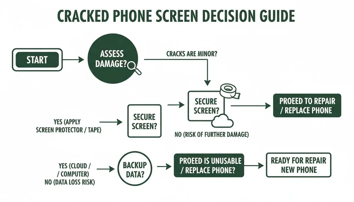 decision tree phone screen repair