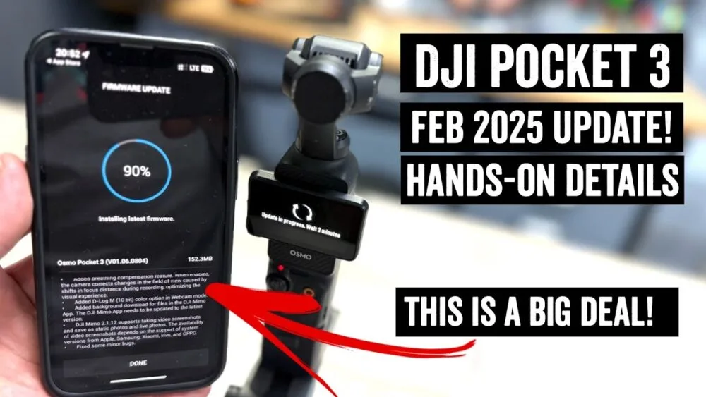 DJI Pocket 2 frozen screen