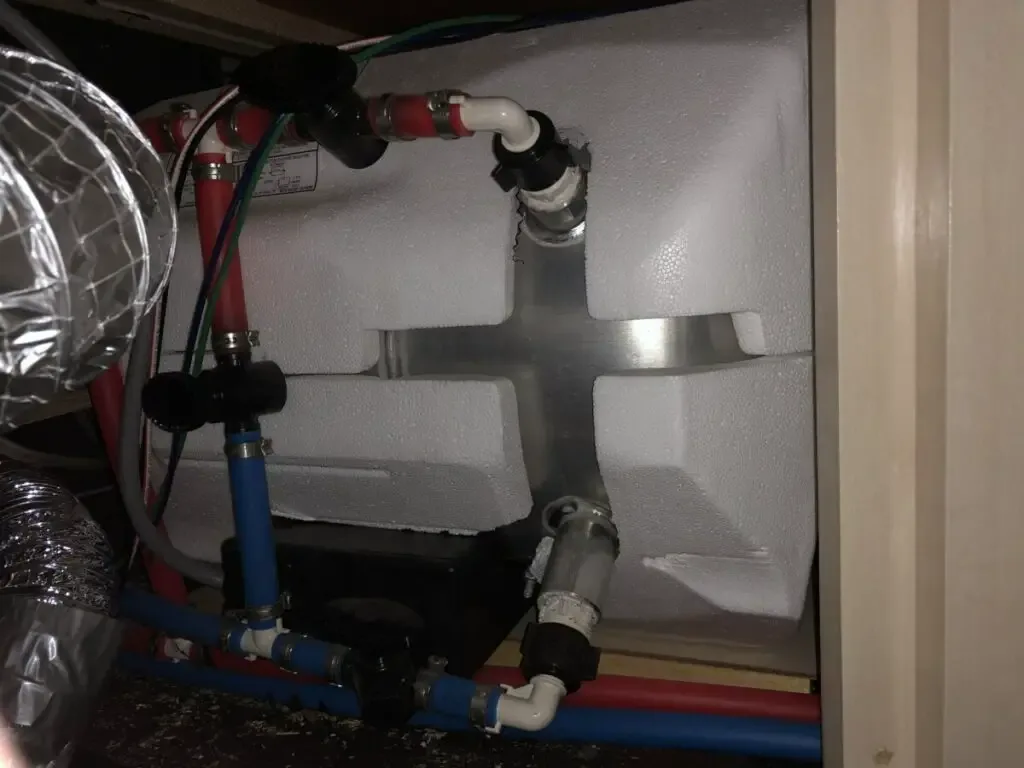 Dometic water heater bypass valve