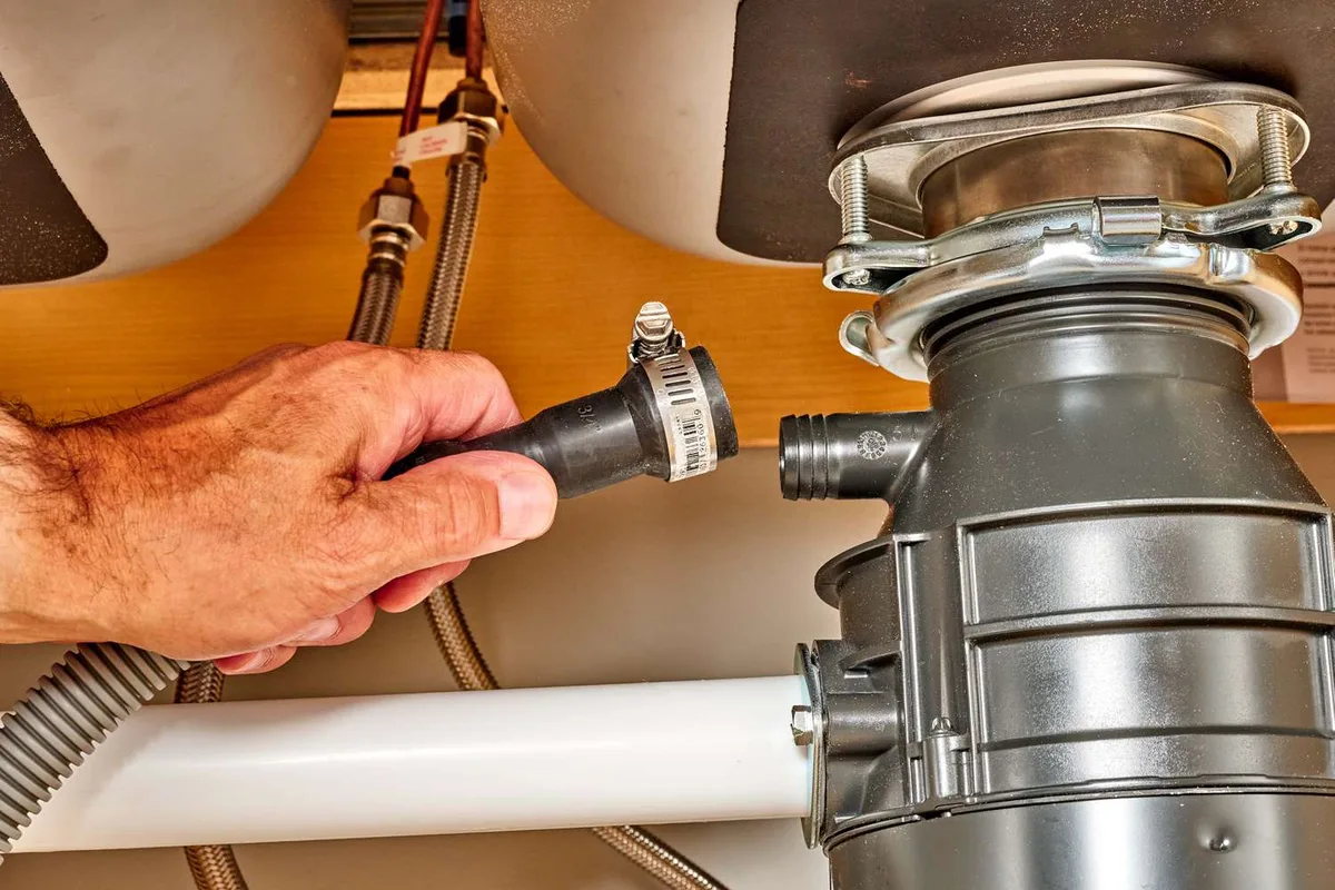 Drain hose and garbage disposal