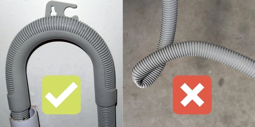 drain hose kink