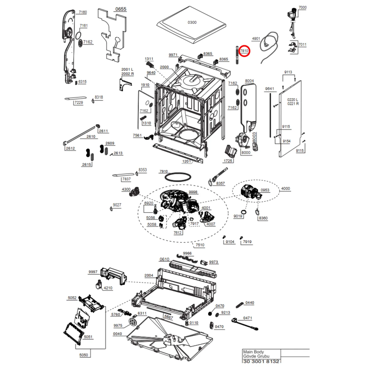drain pump and hose diagram