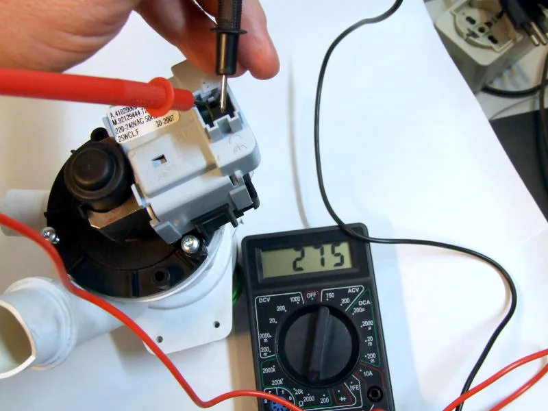 Drain pump motor