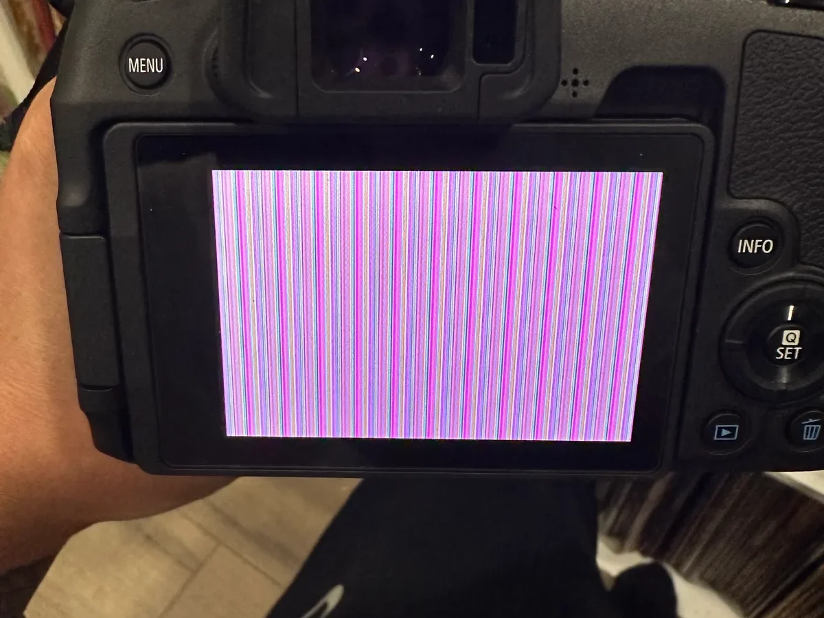 DSLR camera reset problems troubleshooting