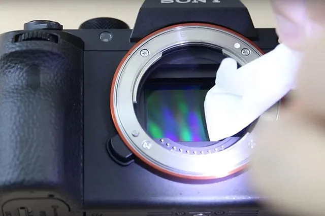 dust on camera sensor