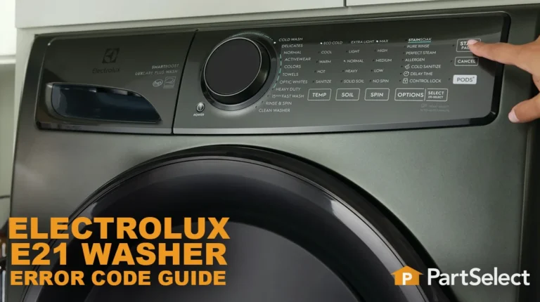 Electrolux Washer Code E21