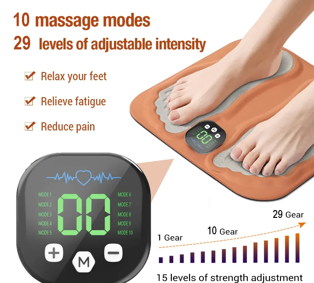EMS foot massager device