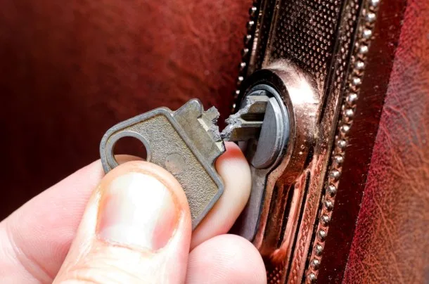 Emtek key stuck in cylinder