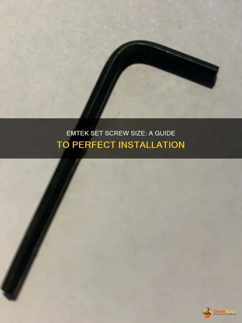 Emtek set screw loosened