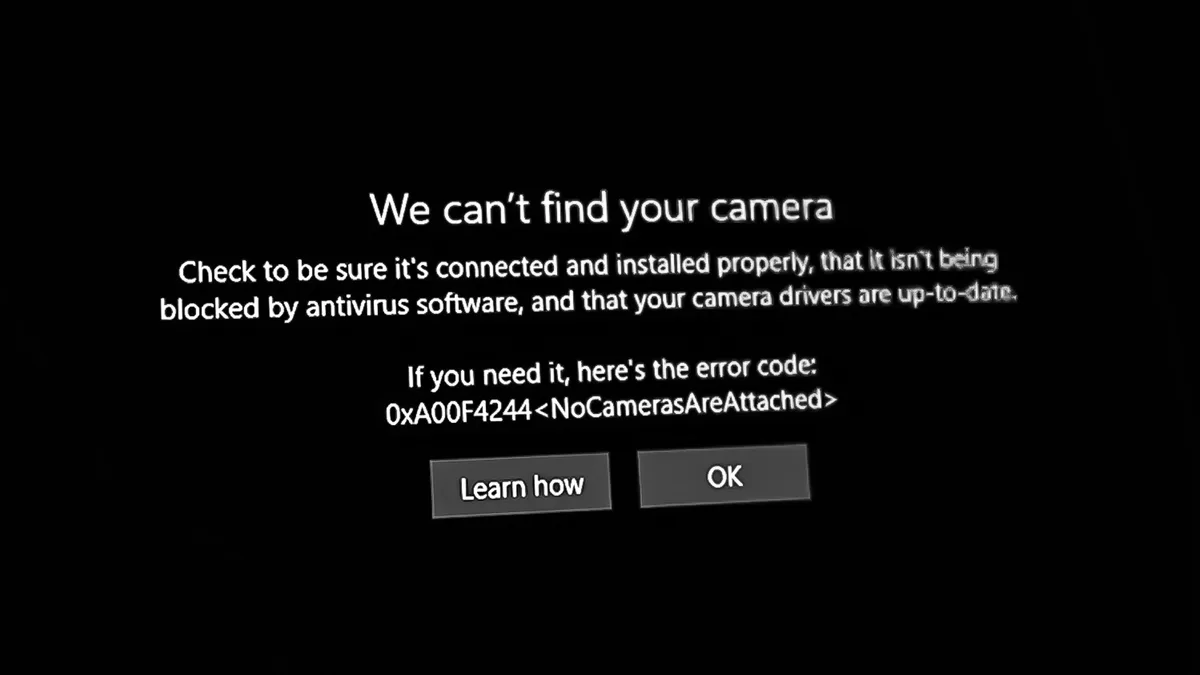 Error code display