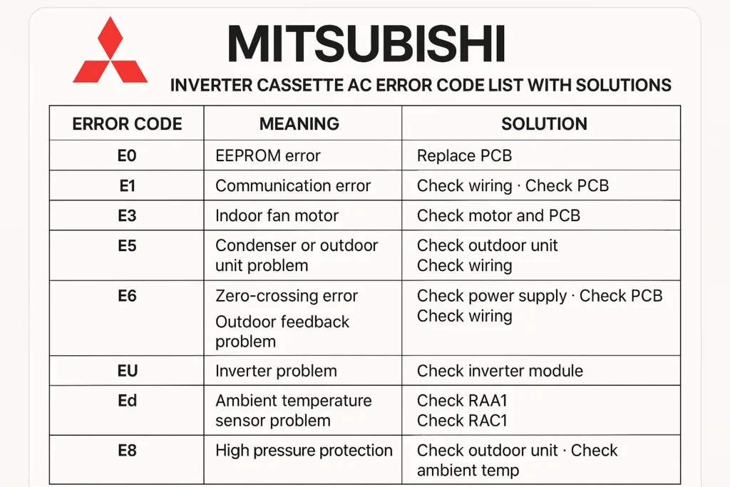 Error Code List