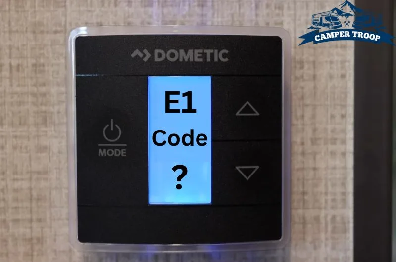 Error codes on control panel