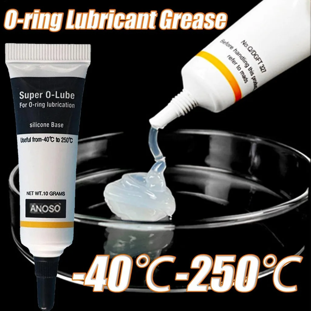 excess silicone grease on O-ring