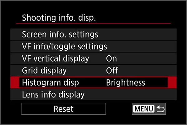 exposure histogram