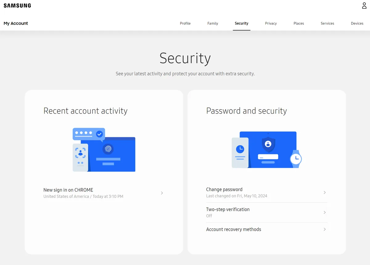 Extender admin web interface