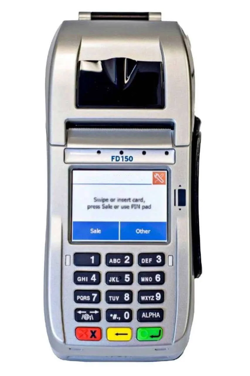 First Data FD150 terminal