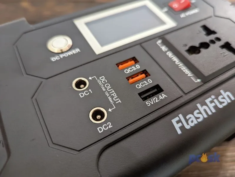 Flashfish E200 power button