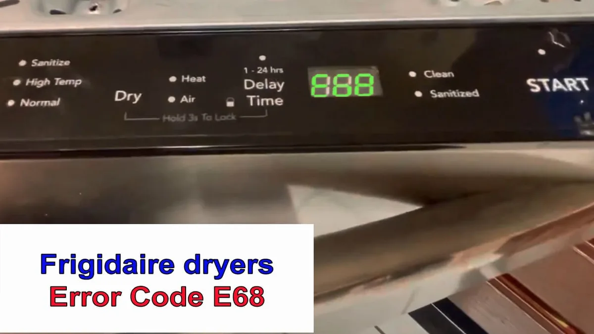 Frigidaire error code display