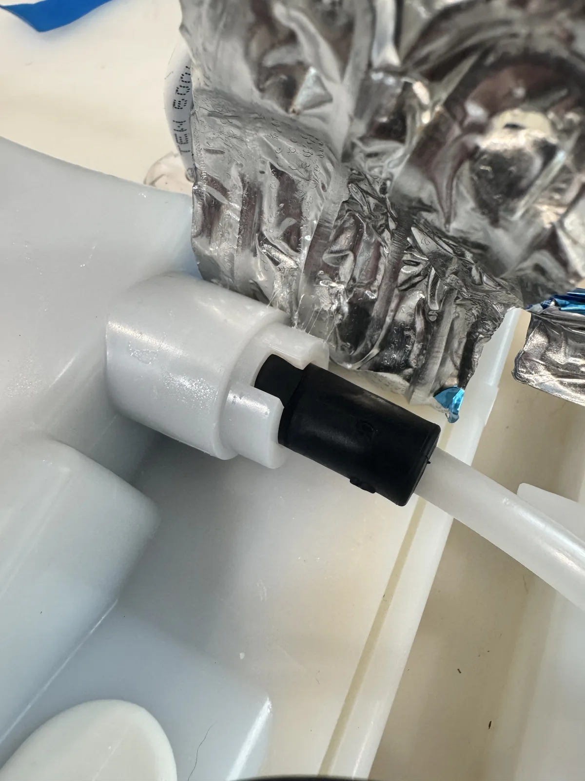 frozen fill tube